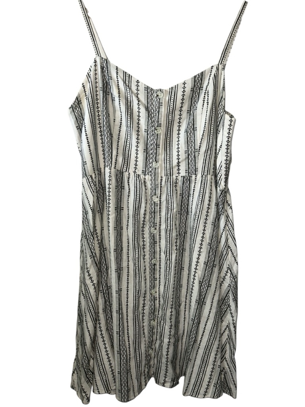 Linen Blend Fit & Flare Old Navy Cami Dress Women’s XL Boho Revival Beach